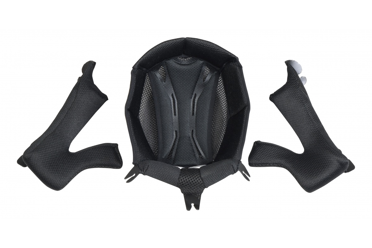 Inner pad and Cheek pads for motocross Quiver helmet black - Helmet spare parts - HR130-K - Ufo Plast