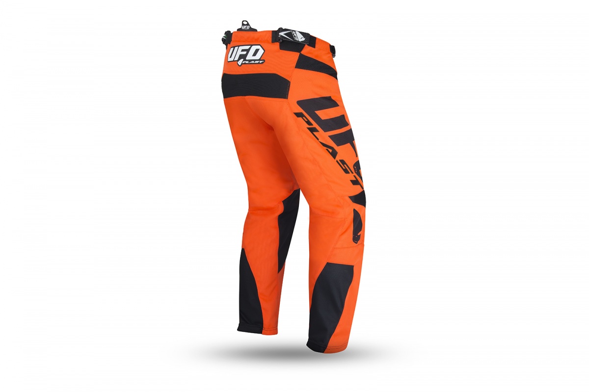 Motocross Another Race pants neon orange and black for kids - CLOTHING - PI04484-FFLU - Ufo Plast