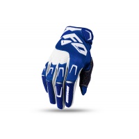 Motocross Iridium Gloves white and blue - Gloves - GU04535-CW - Ufo Plast