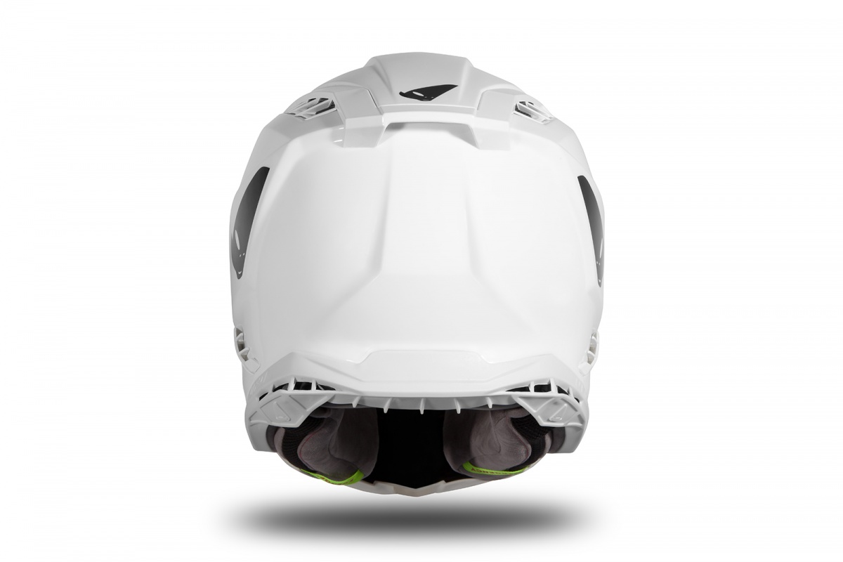 Motocross helmet Echus white glossy - Home - HE166 - Ufo Plast