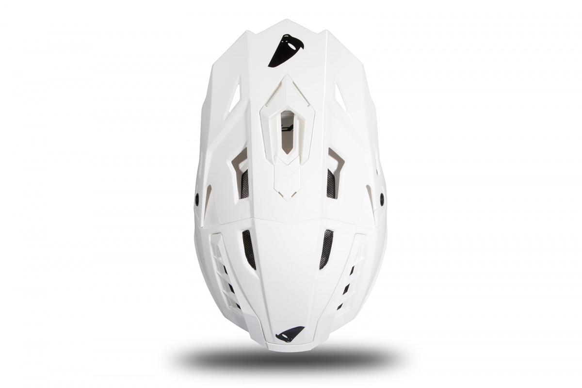 Motocross helmet Echus white glossy - Home - HE166 - Ufo Plast