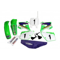 Motocross plastic kit Kawasaki Emig Team USA KX 125/250 1994-1998 - Plastics Kit - KITKAWASAKI220 - Ufo Plast