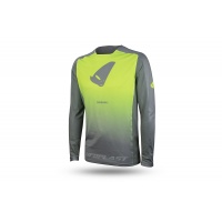 Mtb Terrain LV1 jersey long sleeves gray and neon yellow - Jersey - JE05001-ED - Ufo Plast