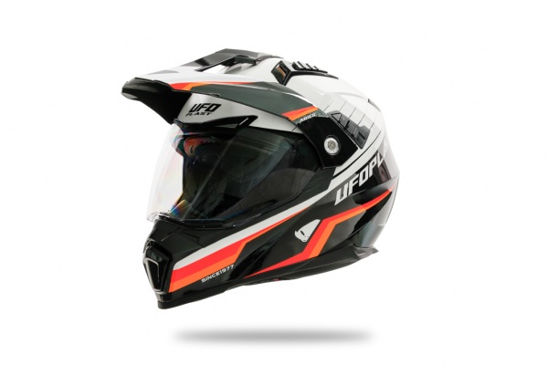 Motocross Aries helmet black and white - Helmets - HE13500-WK - Ufo Plast