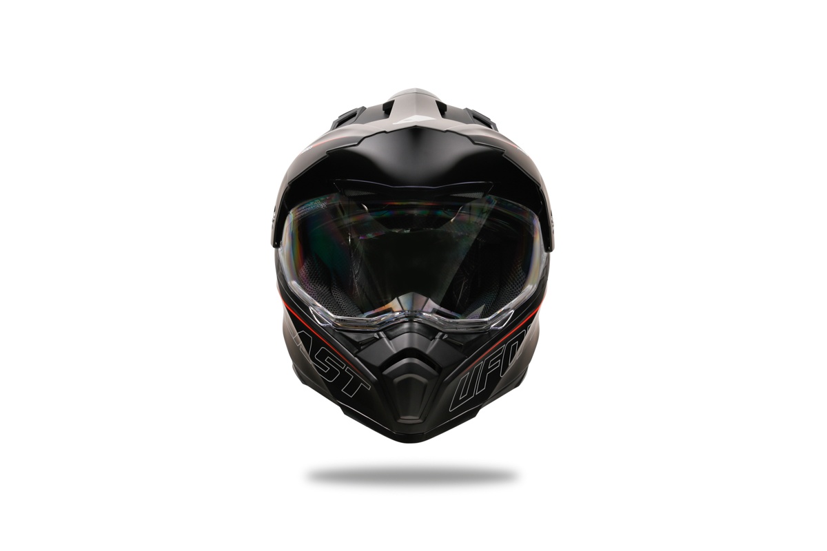 Motocross Aries helmet black and red - Helmets - HE13500-KB - Ufo Plast