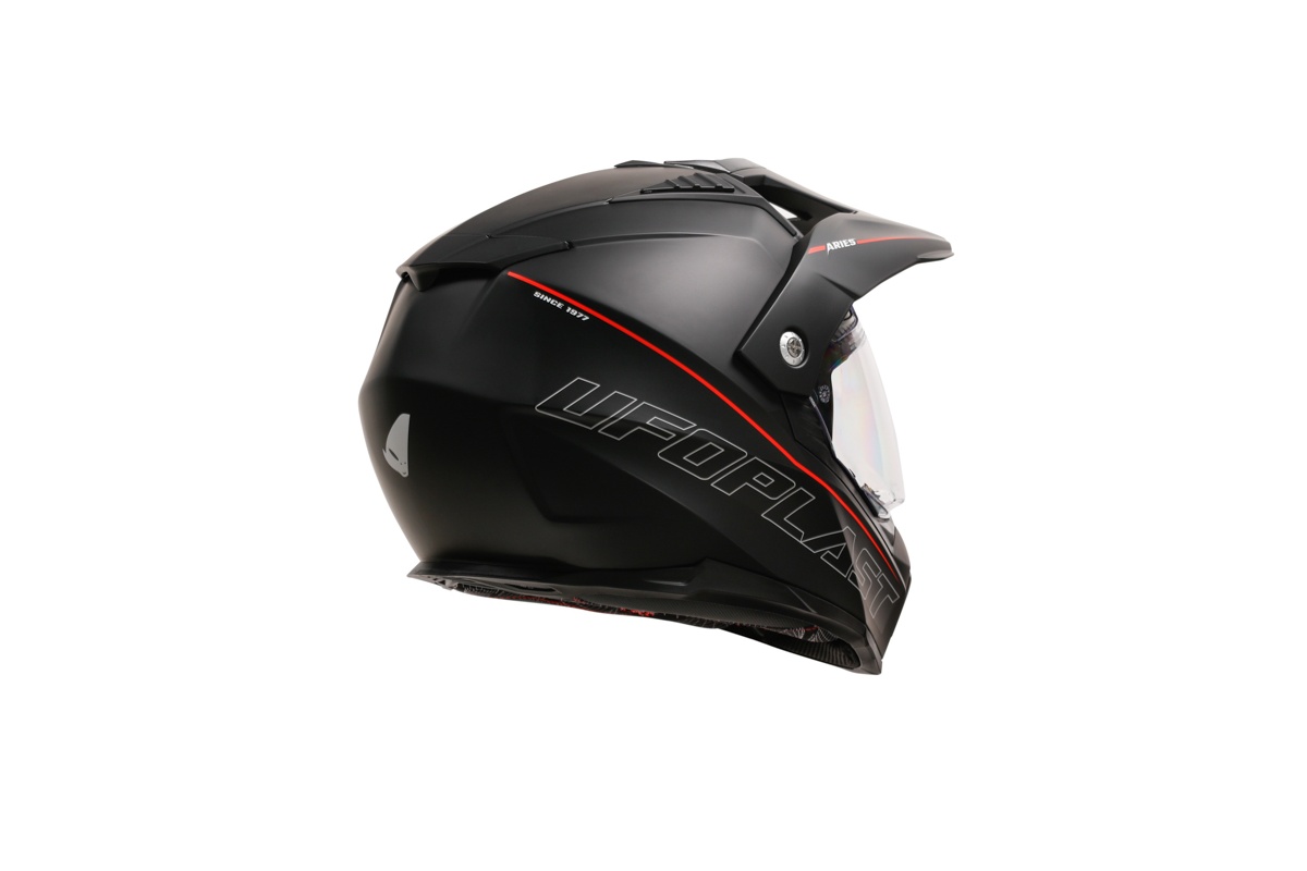 Motocross Aries helmet black and red - Helmets - HE13500-KB - Ufo Plast