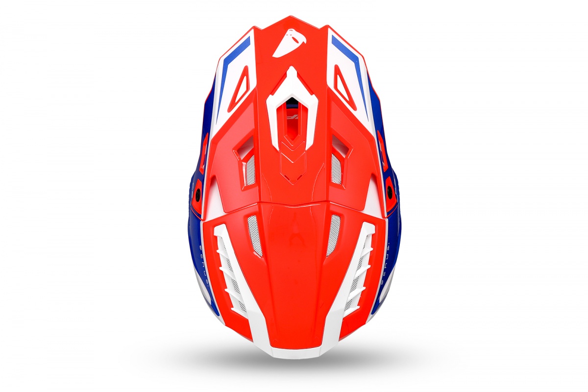 Motocross Echus helmet red blue and white - Helmets - HE13100-BC - UFO Plast