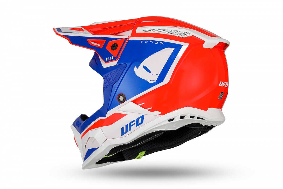 Motocross Echus helmet red blue and white - Helmets - HE13100-BC - Ufo Plast